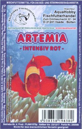 Artemia Intensiv Rot Frostfutter